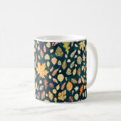 Vintage von Herbstblättern Kaffeetasse (VorderseiteRechts)