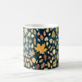 Vintage von Herbstblättern Kaffeetasse (Mittel)