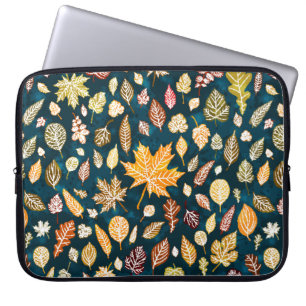 Vintage von Herbstblättern Laptopschutzhülle