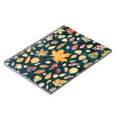 Vintage von Herbstblättern Notizblock (Linke Seite)