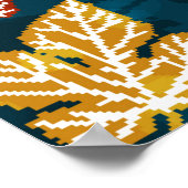 Vintage von Herbstblättern Poster (Ecke)