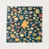 Vintage von Herbstblättern Wandteppich (Vorderseite (Horizontal))