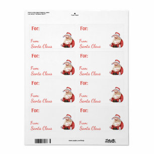 Vintage von Santa Claus personalisiertes NAME-Gesc