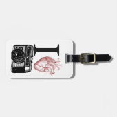 Vintage Vorführung in Liebe Gepäckanhänger (Vorderseite horizontal)