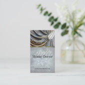 Vintage Vorhangsalon Classic Visitenkarte (Stehend Vorderseite)