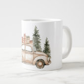 Vintage VW Car Winter Gifts Jumbo-Tasse (Vorderseite Rechts)