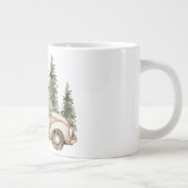 Vintage VW Car Winter Gifts Jumbo-Tasse (Rechts)