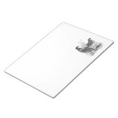 Vintage Wachtelvögel - Personalisierter Retrospiel Notizblock (angewinkelt)