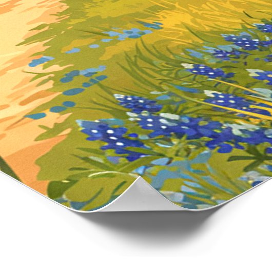 Vintage Waco Texas Poster (Ecke)