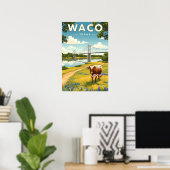 Vintage Waco Texas Poster (Heimbüro)