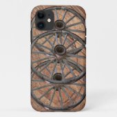 Vintage Wagenräder aus Holz Case-Mate iPhone Hülle (Rückseite)