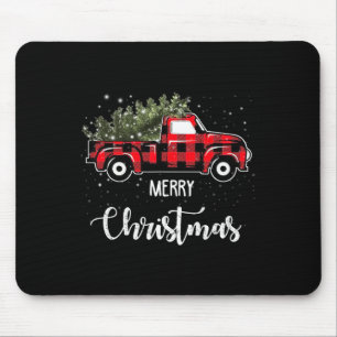 Vintage Wagon roter Lastwagen Weihnachtsbaum Pyjam Mousepad