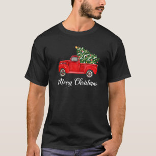 Vintage Wagon Weihnachtsbaum auf dem Auto Xmas Fer T-Shirt
