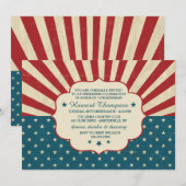 Vintage Wahl-Einladung Einladung (Vorne/Hinten)