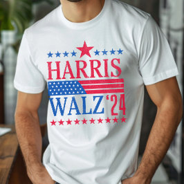 Vintage Wahl Harris und Walz 2024 T-Shirt