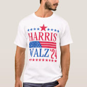 Vintage Wahl Harris und Walz 2024 T-Shirt (Vorderseite)