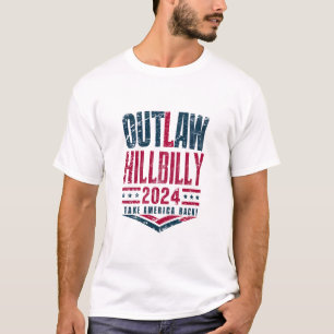 Vintage-Wahlen Außerhalb des Gesetzes Hillbilly-US T-Shirt