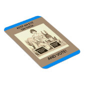 Vintage Wählerinnen, Wahlkampf, Wahlen Magnet (Rechte Seite)