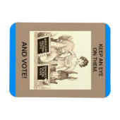 Vintage Wählerinnen, Wahlkampf, Wahlen Magnet (Horizontal)