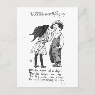 Vintage-Wahlrecht-für-Frauen-Postkarte Postkarte