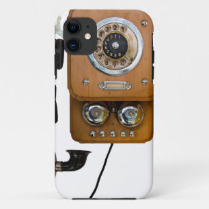 Vintage-Wählscheiben-Landline-Telefon iPhone 11 Hülle