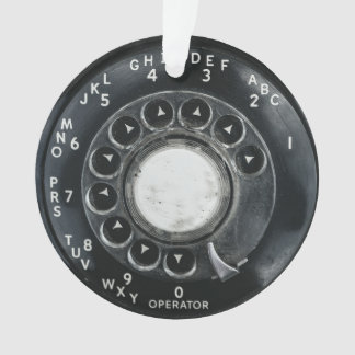 Vintage Wählscheibentelefon Ornament