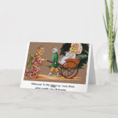 Vintage Wain japanische Katzen-Karte Karte (Rückseite)