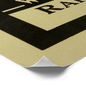 Vintage Waitomo Höhlen Neuseelands Reise Poster (Ecke)