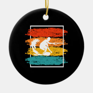 Vintage Wakeboarden Wakesurfen Wakesurfer Keramik Ornament
