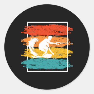 Vintage Wakeboarden Wakesurfen Wakesurfer Runder Aufkleber