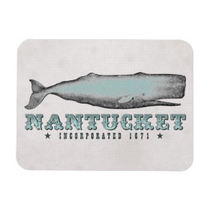 Vintage Wal Nantucket Massachusetts Inc 1671 MA Magnet