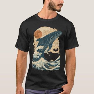 Vintage-Wal-Ozeanwelle-T-Shirt T-Shirt