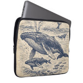 Vintage-Walbuck-Pod-Gravur Laptopschutzhülle (Vorne Rechts)