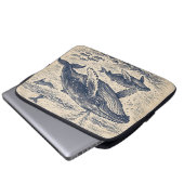 Vintage-Walbuck-Pod-Gravur Laptopschutzhülle (Vorne Knopf)
