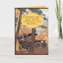 Vintage-Wald-Frohes-Halloween-Karte