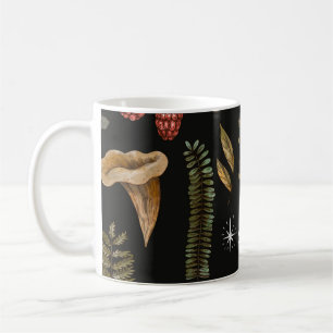 Vintage-Wald-Natur nahtloses Muster. Amanita  Kaffeetasse