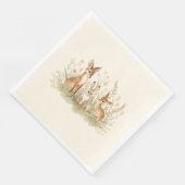 Vintage-Wald-Papier-Servietten Serviette (Ecke)