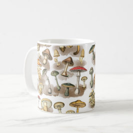 Vintage Wald-Pilze Kaffeetasse
