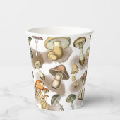 Vintage Wald-Pilze Pappbecher (Vorderseite)