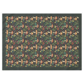Vintage-Wald-Tischdecke mit gemütlichem Pilzdesign Tischdecke (Vorderseite (Horizontal))