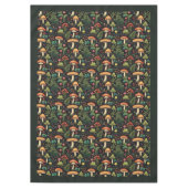 Vintage-Wald-Tischdecke mit gemütlichem Pilzdesign Tischdecke (Vorderseite)