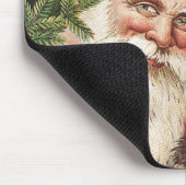 vintage Wald Weihnachtsmann Mousepad (Ecke)