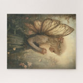 Vintage-Waldfee mit Blumenkrone Puzzle (Horizontal)