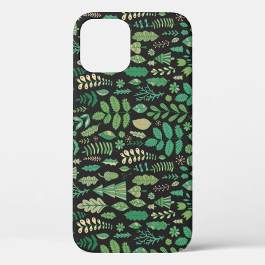 Vintage Waldflora Nahtlos Case-Mate iPhone Hülle (Rückseite)