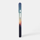 Vintage-Waldgradient iPhone 16 Hülle (Linke Seite)
