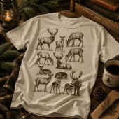 Vintage-Waldhirsch-Hirsch-Kitz-Sammlung Tri-Blend Shirt