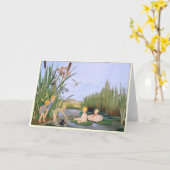 Vintage Waldkinder Freddie Langeler Gruß Karte (Gelbe Blume)