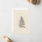 Vintage Waldkorrespondenz Waldlandschaft Mitteilungskarte (Vorderseite/Rückseite Beispiel)