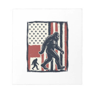 Vintage-Waldkreatur-Flagge-Vektor-Shirt-Design_1 Notizblock