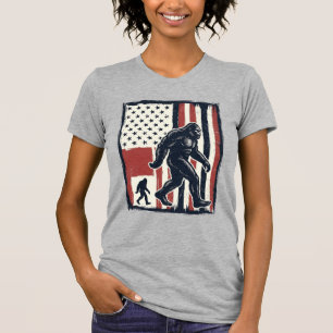 Vintage-Waldkreatur-Flagge-Vektor-Shirt-Design_1 T-Shirt